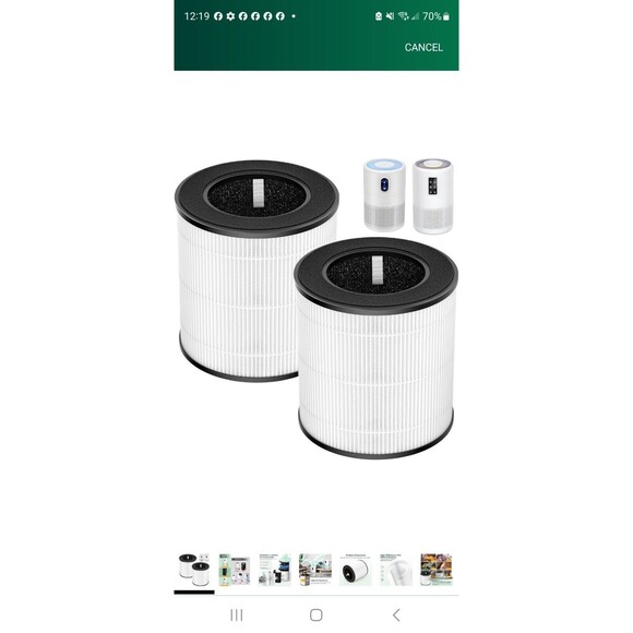 B-D02L Air Purifier Replacement Filter, Compatible with MOOKA and KOIOS... - Picture 1 of 12